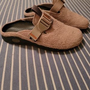 Chaco slip on shoes, taupe color size 7
